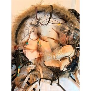 Duck House Heirloom Dolls Dreamcatcher Eagle Charm Feathers Beads‎ Native Decor